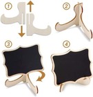 Mini Chalkboard Signs  20 Pack Framed Small Chalk Board Food Labels With Easel S