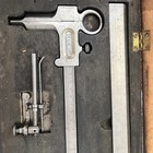 Antique French Machinist Combination Square Set L  Berault Paris Original Case