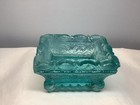 Scarce Aqua Mt  Vernon Boston   Sandwich Glass Salt Cellar Dish 1825-1850