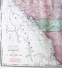 Rand Mcnally Commercial Atlas Map Page Province Of Alberta Canada 1913 Vintage