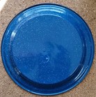 Texsport Vintage Blue Enamelware Plate Picnic Camp Camping 10 