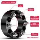  2  2 Inch 6 Lug 6x5 5 Wheel Spacers Fits Chevy Silverado 1500 Suburban Sierra