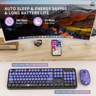 Wireless Keyboard And Mouse Combo - 2 4g Full-sized Cute Colorful Mouse And K   