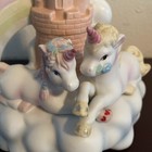 Unicorns Castle Rainbow Musical Figurine