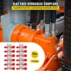 12 Sets Of 1 2  Npt Flat Face Hydraulic Coupler Quick Connect Skid Steer Bobcat