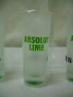 Absolut Lime Shot Glasses Frosted Glass Vodka 10 Shooter Shot Glass - Case Of 10
