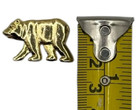 Bear Lapel Pin Gold Colored Stock Market Bears Pins Wall Street Backless