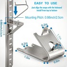 Biuxazi 920158 Refrigerator Freezer Shelf Clip  12 Pack Heavy Duty Stainless    