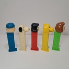 1960s Peanuts Pez Candy Dispencers Charlie Brown Lucy Woodstock Snoopy Set Of 5
