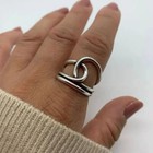 Solid 925 Sterling Silver Knot Ring Thumb Ring Handmade Gift Ring All Size