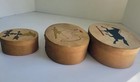 3 Vintage Bent Wood Primitive Shaker Style Nesting Boxes