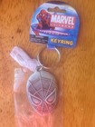 Vintage Marvel Heroes Spiderman Silver Metal Keyring Keychain Key Chain Ring New