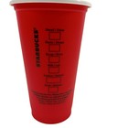 2013 Starbucks Red Holiday Tumbler Limited Edition Reusable Plastic Cup 16 Oz 