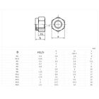 304 Stainless Steel Nylon Insert Hex Lock Nut - M3 M4 M5 M6 M8 M10 M12 Din 985