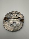 Vintage Viking Brooch Pin Pewter Gokstad Warrior Norway C Clasp 