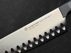 Wusthof Gourmet 7 Inch Santoku Hollow Edge Chef   s Knife Gray Handle Rare  New 