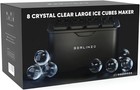 Berlinzo Premium Clear Ice Ball Maker Mold     8 X 2 4  Crystal Clear Ice Spheres