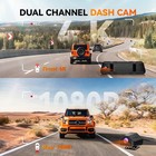 Wolfbox  Dash Camera 4k Dash Cam Front And Rear  Built-in Gps  Parking Monitor
