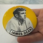 1960s James Dean Portrait 3 5  Celluloid Pinback Button