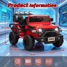 24v 2 Seater Electric Car Ride On Truck For Kids W remote power Wheels Jeep red