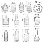 Clear Glass Bud Vase Set Of 12 Pcs small Vases In 12 Pcs 
