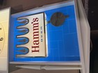 Vintage Hamms Beer Light Up Clock Bar Sign Game Room Man Cave Clock Pendalum