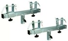 2 Dj Pro Lighting 12 Foot Crank Light Stand   2 Square Truss T-bar Adapter