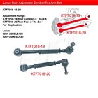 Lykt 4pcs Adjustable Arms Alignment Rear Camber toe Kit For Lexus 01-06 Ls430