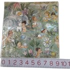 Baby Shower Vintage American Greeting Wrap Gift Wrapping Paper Garden Flowers