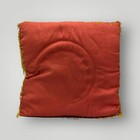 Fringed Pillow Puerto Rico Painting Velvet Souvenir 1940 s 1950 s
