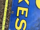 Original  Eggs Enamel Sign Rare Unusual Eggs Great Colours 