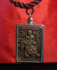 Phra Lp Pern Tiger Hanuman Necklace Pendant Wat Bangpra Temple Thai Amulet