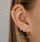 4 Pairs Small Silver Hoop Earrings Set For Women  Sterling Silver Tiny Lightweig
