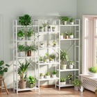 Triple Bookshelf Bookcase W  14 Open Display Shelves Wide Book Shelf Book Case