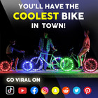 Bike Wheel Lights  Bicycle Spoke Decorations Light For Night Riding  2-tire Pack