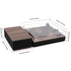 Bluetooth Record Player Hifi System With Bookshelf Speaker Turntable Walnut Wood