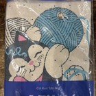 Vintage Avon Cat Knit Tote Bag The Gift Collection Use For Yarn And Accessories
