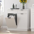 Tilt Out Trash Cabinet Double Tilt Out Laundry Hamper Cabinet Hidden With Basket