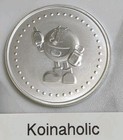 Pac-man Game Token  1 Oz  999 Silver Slot Medal  Pulled From Storage Fast      
