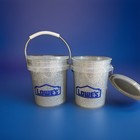 Set Of 2 Viral Lowe s Silver Glitter Mini Buckets   Lids  0 4-quart   New