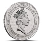 2021 1 Oz St  Helena Platinum Queen   s Virtues Victory Coin  bu 