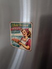 3x3  Retro Funny Fridge Magnet     Vintage Kitchen Humor Gift Idea