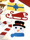 New 13 Felt Christmas Cutout Shape Ornaments Bright Colors Up To 6    Crafts