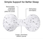 Boppy Brand Side Sleeper Pregnancy Pillow  Gray Falling Leaves Pattern