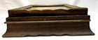 Antique Victorian Wood Vanity Letter Jewelry Box With Mirror   Two Ladies Print
