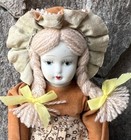 Porcelain Small 9    Vintage Doll Praire Style Attire