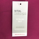 Medical Nursing Scrub Set Vital Threads Men Women Unisex Top Pants Hospital