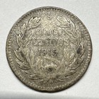 1915 Chile 5 Centavos Silver - Coin  c-018