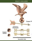 Good Directions Polished Copper Standard American Eagle Weathervane - 1776p
