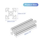 10pcs V Slot 2020 Aluminum Extrusion European Standard 500mm 19  Anodized Rail